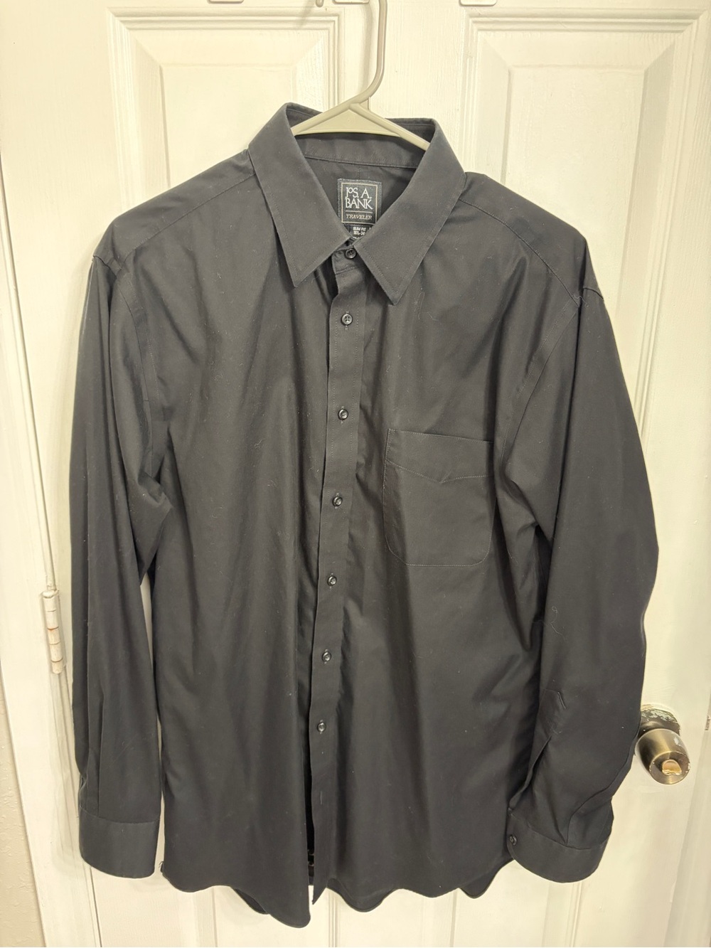 Jos. A. Bank Men's Black Button-Up Dress Shirt